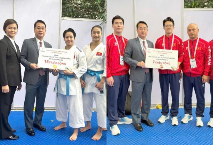 Karate Việt Nam nhận thưởng nóng sau chiến thắng ấn tượng