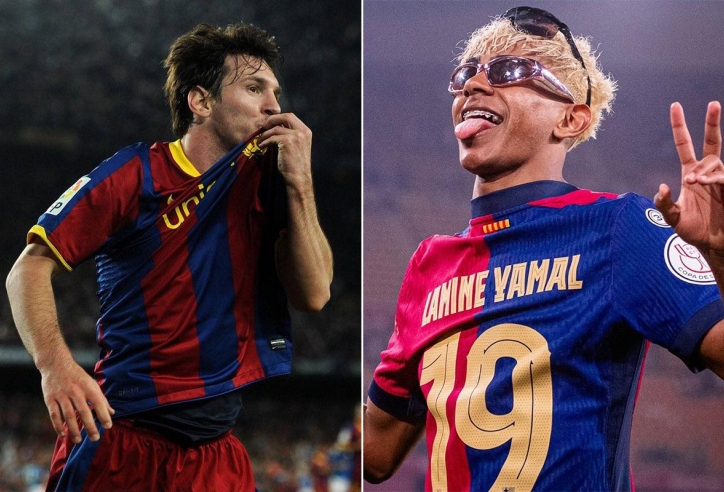 Lamine Yamal ngang hàng với Messi trong đội hình huyền thoại của Barca