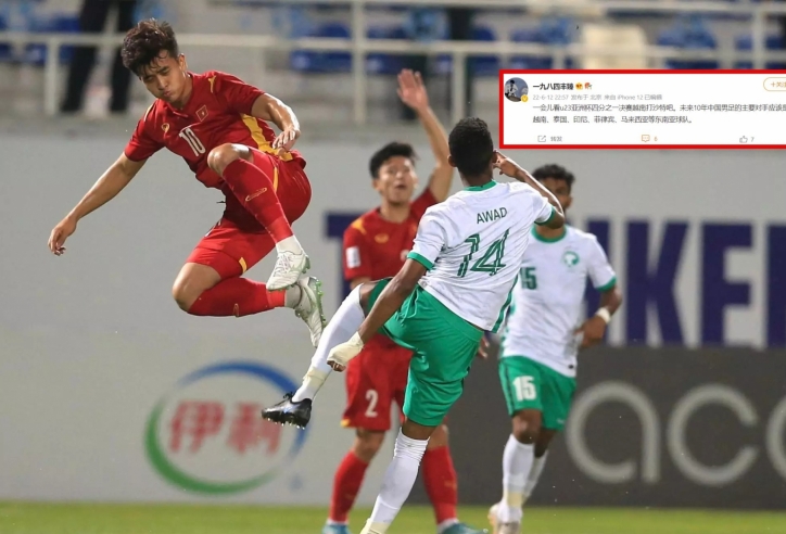 CĐV Trung Quốc ‘ngả mũ thán phục’ U23 Việt Nam, tự hạ thấp bóng đá nước nhà