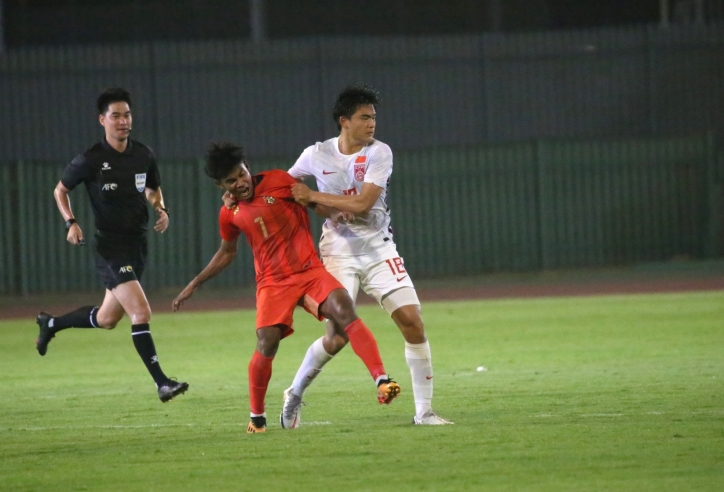 Đại diện ĐNÁ thua đau U20 Trung Quốc trận ra quân vòng loại U20 châu Á