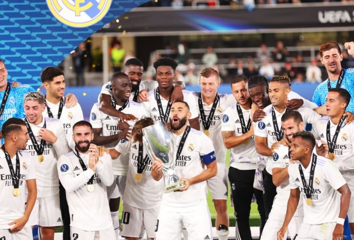 Giành Siêu Cup châu Âu, Real Madrid và HLV Ancelotti lập hàng loạt kỷ lục