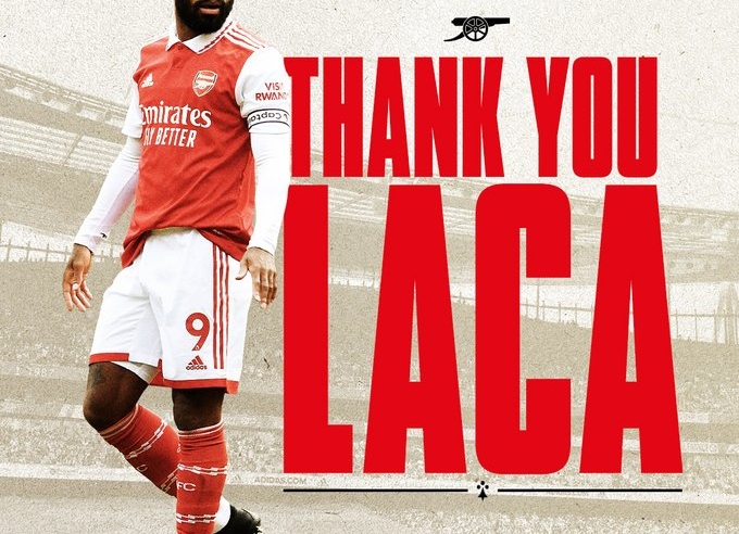 Arsenal chính thức chia tay đội trưởng Lacazette