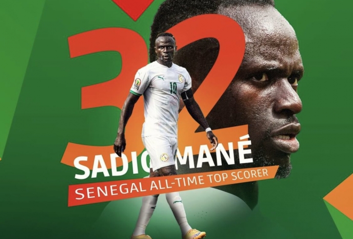 Mane đi vào lịch sử bóng đá Senegal sau khi lập hat-trick