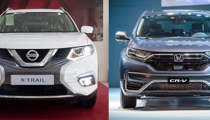 So sánh xe Nissan X-Trail 2021 và Honda CR-V 2021