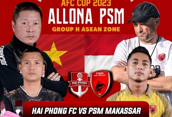 Trực tiếp Hải Phòng vs PSM Makassar: Xuân Trường, Trọng Đại đá chính