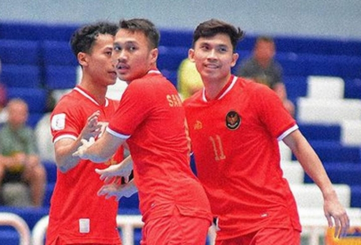 Indonesia thắng đậm 9-0, dẫn đầu bảng giải futsal Đông Nam Á