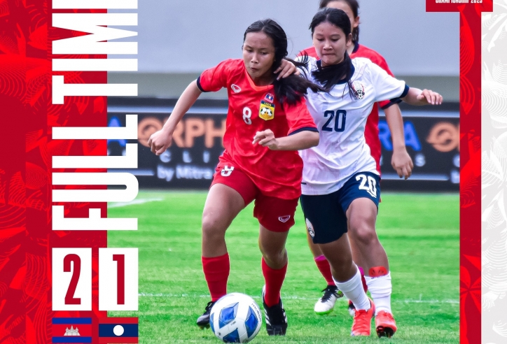 Ngược dòng ngoạn mục, Campuchia dẫn đầu BXH U19 nữ Đông Nam Á