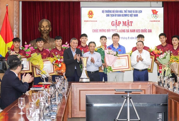 U23 Việt Nam nhận Bằng khen của Thủ tướng Chính phủ, được thưởng 500 triệu đồng