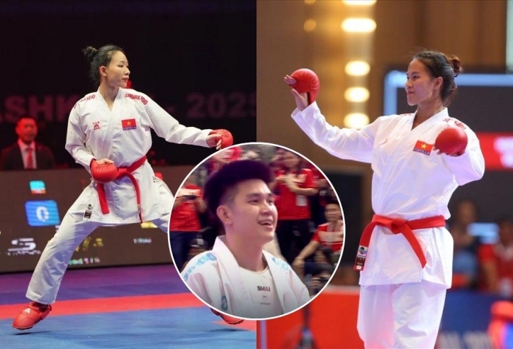 Karate Việt Nam bùng nổ với hat-trick HCV ở SEA Games 33
