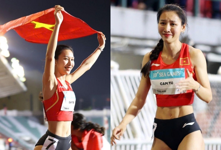 Hot girl điền kinh Việt Nam bật khóc, phá kỷ lục quốc gia 15 năm