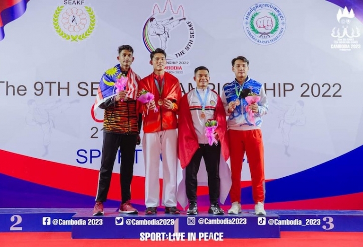 Karate Việt Nam dẫn đầu đoàn đua vô địch Đông Nam Á