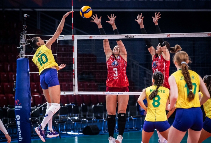 Tỏa sáng muộn, bóng chuyền nữ Thái Lan bị Brazil 'hủy diệt' không thương tiếc