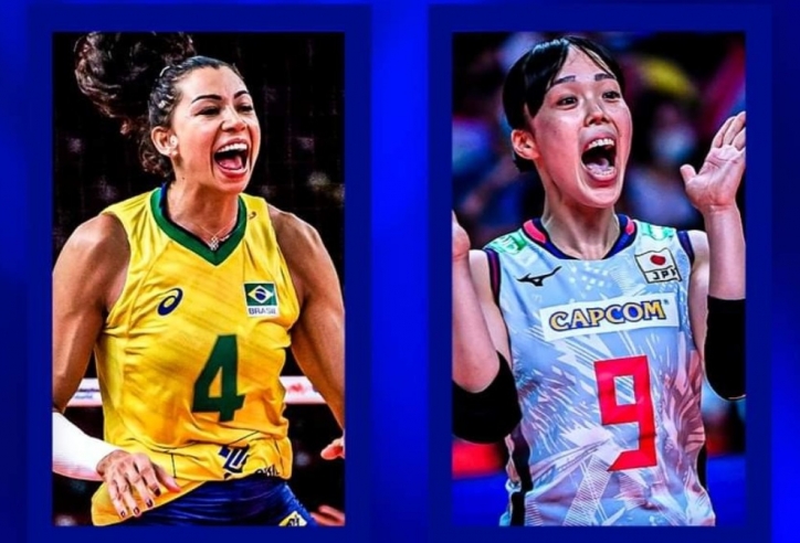 Hủy diệt Nhật Bản, bóng chuyền nữ Brazil tiến vào bán kết VNL 2022