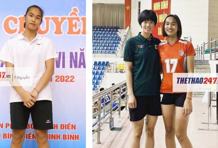 Chân dài bóng chuyền 16 tuổi gây sốt với chiều cao 1m88, fan Thanh Thúy