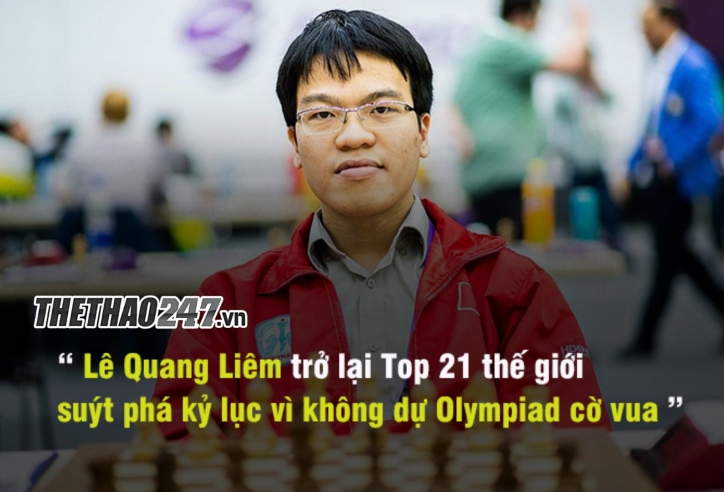 Kỳ thủ Lê Quang Liêm trở lại Top 21 cờ vua thế giới