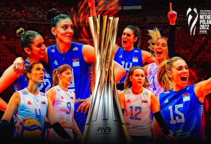Bóng chuyền nữ Serbia lập kỳ tích, bảo vệ thành công ngôi vô địch thế giới 2022