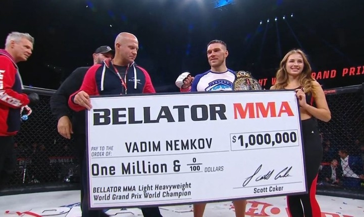 Bellator 288: Vadim Nemkov lại vô địch, nhận thưởng 1 triệu đô
