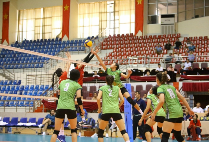 Lịch thi đấu tứ kết bóng chuyền Đại hội TDTT ngày 12/12: Nữ Long An vs Hà Nội