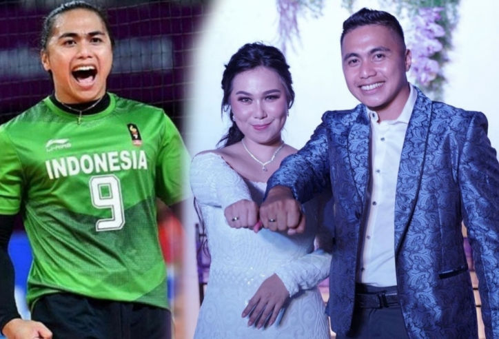 Hung thần bóng chuyền nam giả nữ của Indonesia công khai 'lấy vợ'