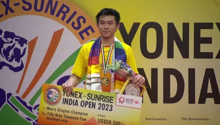 Hạ số 1 thế giới, đại diện Thái Lan vô địch giải cầu lông Ấn Độ mở rộng 2023