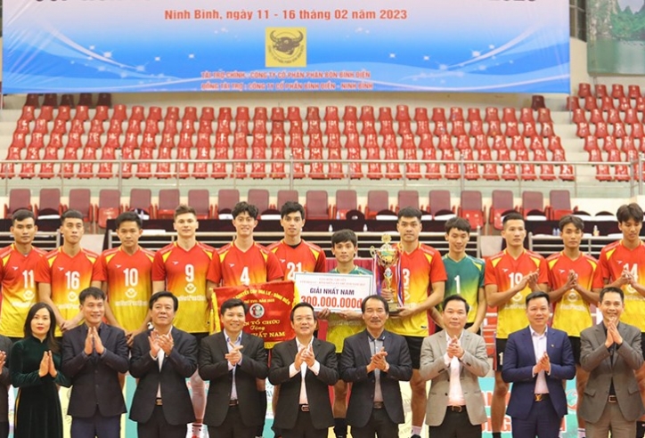 ĐKVĐ nam Ninh Bình 'chỉ đặt mục tiêu top 4' tại giải bóng chuyền VĐQG 2023