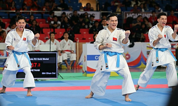 Karate Việt Nam giành 23 HCV vô địch ĐNÁ, gấp 3 lần Thái Lan