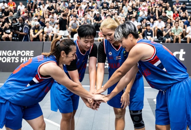 Bóng rổ 3x3 nữ Thái Lan tạo bão trước SEA Games, hạ knock-out đội hạng 10 TG