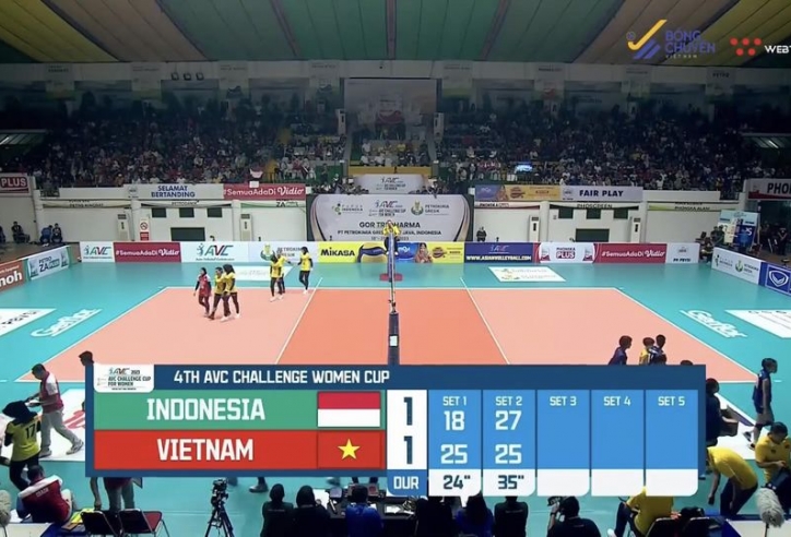 Bất bại ở vòng bảng châu Á, Việt Nam nhận set thua đầu tiên ở chung kết