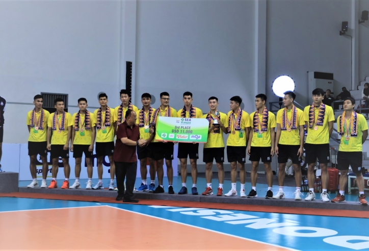 Bóng chuyền nam Việt Nam giành HCĐ chặng 1 SEA V.League 2023