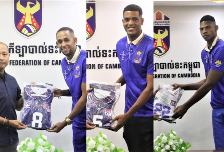 'Ôm mộng lớn' Campuchia nhập tịch 3 cầu thủ Cuba, cao nhất 2m09