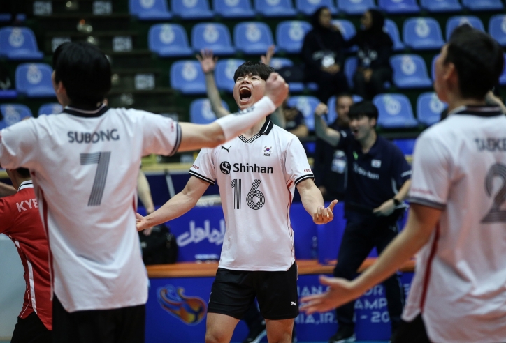 Lịch thi đấu tứ kết bóng chuyền nam vô địch châu Á ngày 24/8: Trung Quốc vs Hàn Quốc
