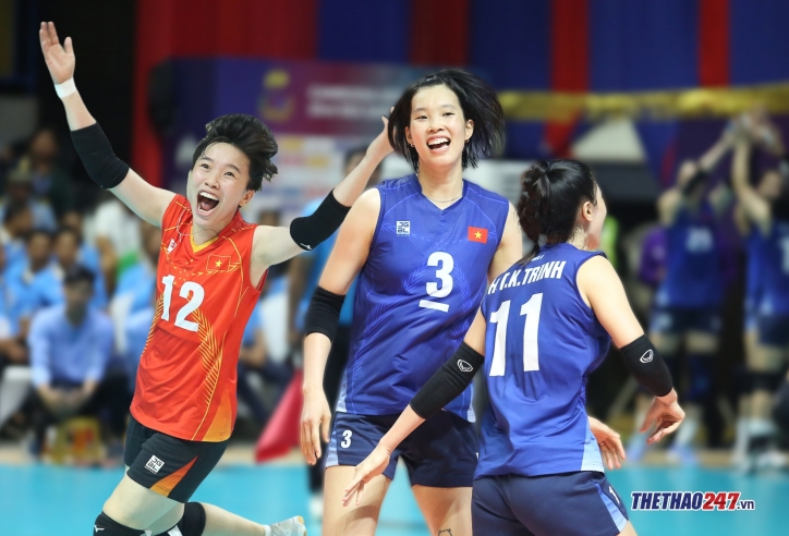 Đội tuyển bóng chuyền nữ Việt Nam thắng đối thủ hạng 35 thế giới