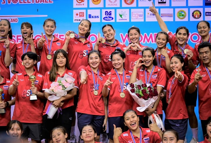 Trao thưởng cá nhân và đồng đội giải bóng chuyền nữ vô địch châu Á 2023: Thái Lan vô địch