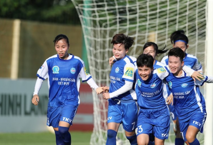 Vòng 8 giải bóng đá Nữ VĐQG – cúp Thái Sơn Bắc 2022: Than KSVN thắng tưng bừng
