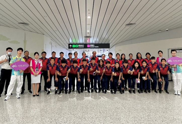 Đội tuyển nữ Việt Nam có mặt tại Trung Quốc