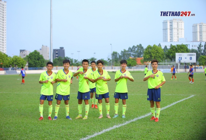 U15 Nam Định thắng dễ dàng U15 Quảng Ngãi tại VL U15 Quốc Gia 2022