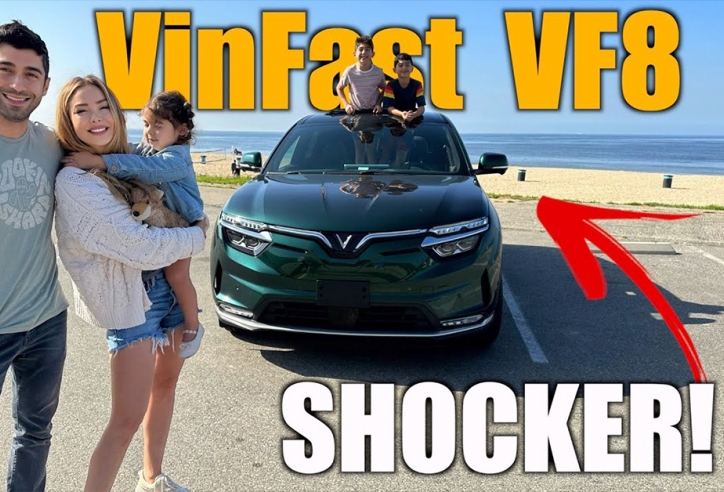 Youtuber người Mỹ nói gì về VinFast VF8 sau khi trải nghiệm?