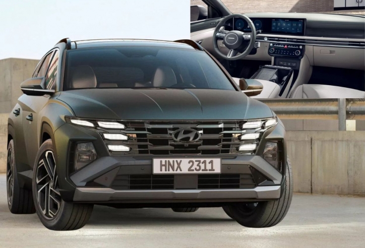 Hyundai Tucson 2024 lộ diện: ‘Đại tu’ nội thất, thay màn hình và vô lăng mới