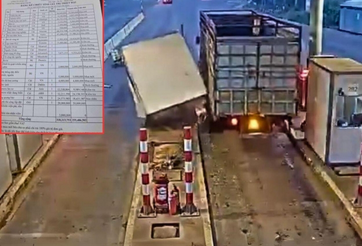Vụ xe tải bất cẩn phá hỏng cabin trạm thu phí tại Bình Phước: Choáng với mức chi phí đền bù hàng trăm triệu đồng