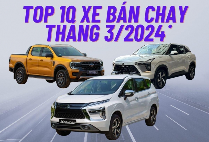 TOP 10 xe ăn khách nhất tại Việt Nam tháng 3/2024: Tân binh Mitsubishi Xforce gây bất ngờ