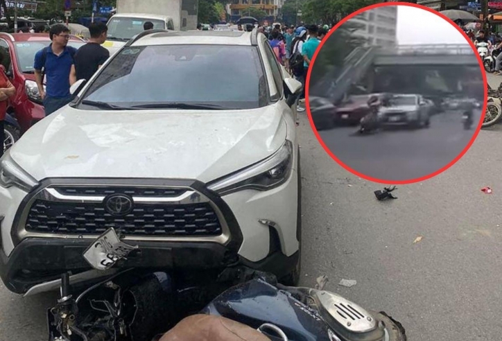Hà Nội: Nữ tài xế ô tô gây tai nạn liên hoàn, nhiều phương tiện gặp ‘tai bay vạ gió’