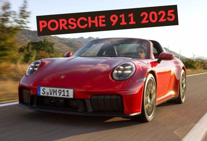 Porsche 911 2025 trình làng: Tăng giá bán, bổ sung tùy chọn hybrid