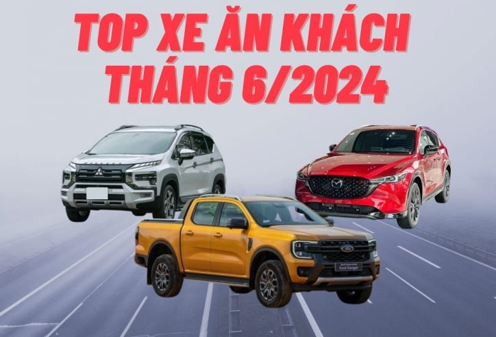 TOP 10 mẫu xe ăn khách nhất tại Việt Nam tháng 6/2024: Mazda CX-5 bứt tốc