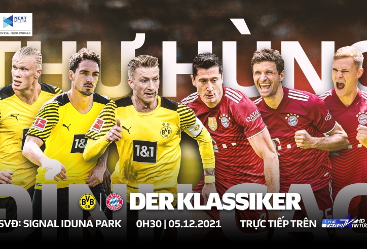 0h30, 5/12: Borussia Dortmund - FC Bayern Munich: Thư hùng đỉnh cao