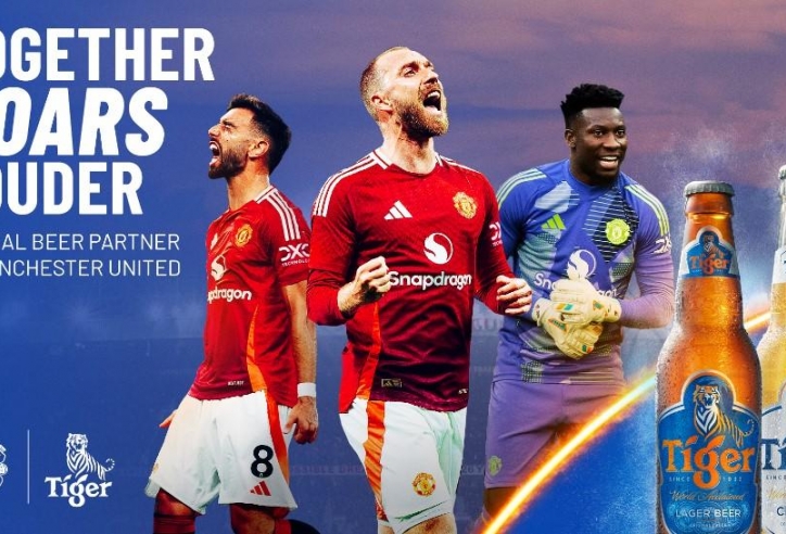 Tiger - Bia chính thức của Câu lạc bộ Bóng đá Manchester United