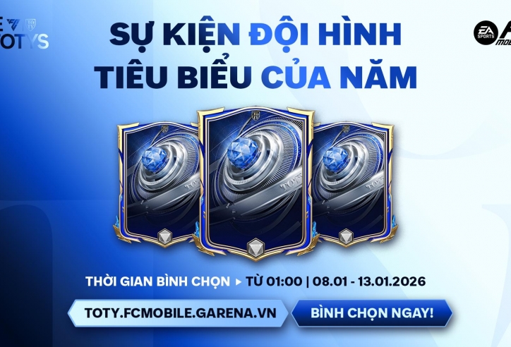 FC Mobile VN chính thức mở cổng bình chọn TOTY 26: Cộng đồng game thủ có cơ hội “định đoạt” những siêu sao xuất sắc nhất năm