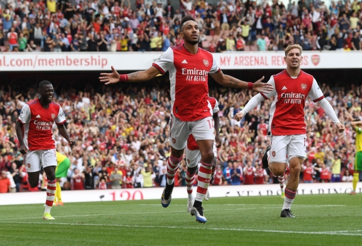 Aubameyang ghi bàn, Arsenal có thắng lợi đầu tiên ở Ngoại hạng Anh 2021/22