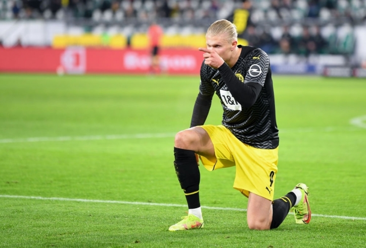 Haaland lập công, Dortmund ngược dòng đánh bại Wolfsburg
