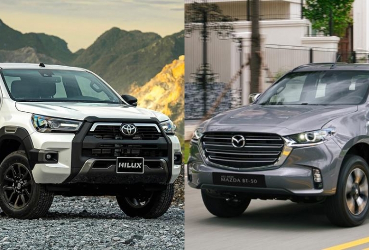 Phân khúc bán tải tháng 02/2024: Doanh số Mazda BT-50, Toyota Hilux 'chạm đáy'