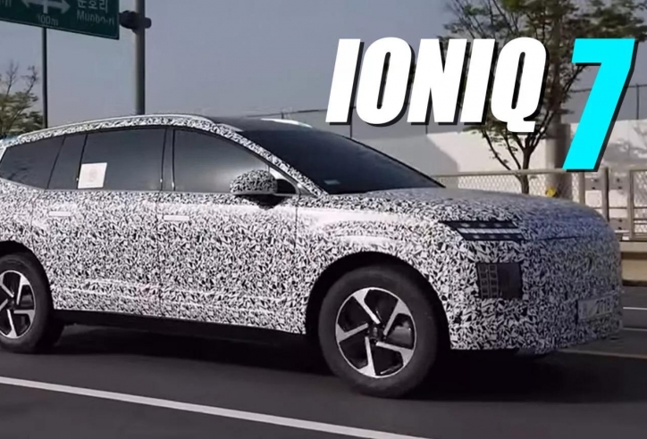 SUV điện cỡ lớn Hyundai Ioniq 7 lộ diện trên đường chạy thử, dự kiến ra mắt vào tháng sau